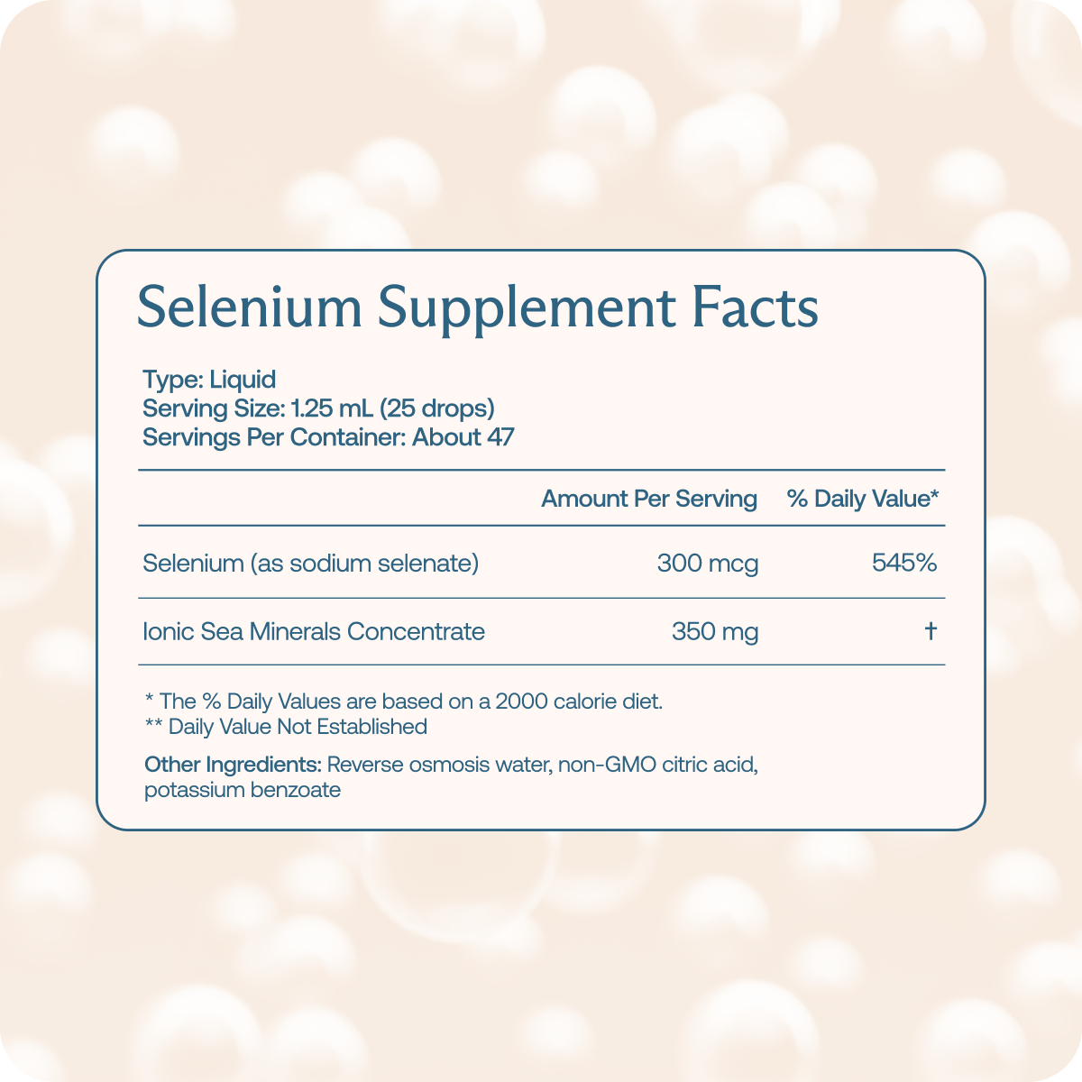 Liquid Selenium Supplement